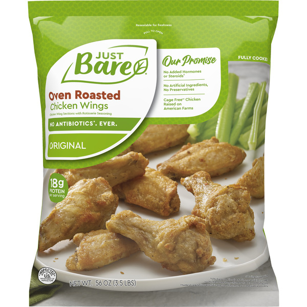 Just Bare Fully Cooked Oven Roasted Chicken Wings Chicken Wing Sections With
Rotisserie Seasoning