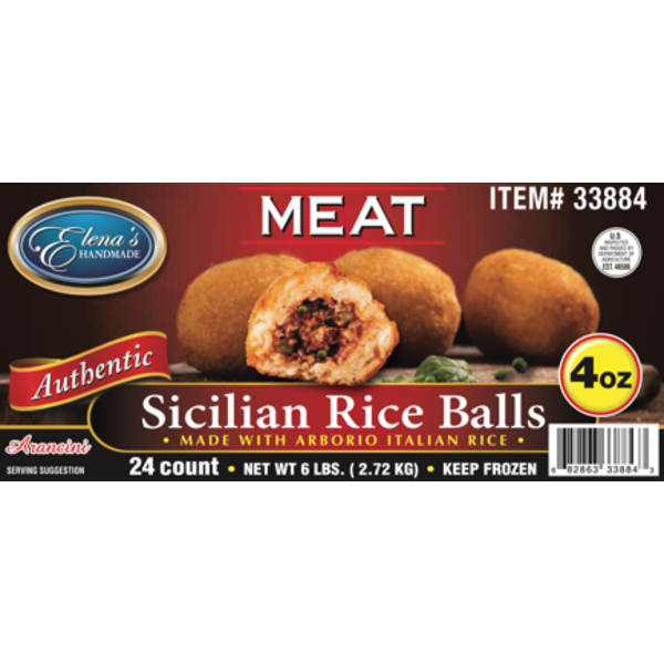 Elena's Handmade - Meat Rice Balls - 24/4 Oz