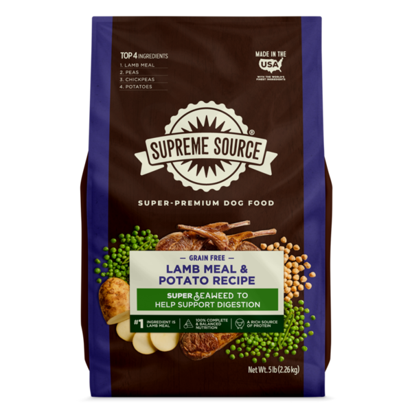 Supreme Source Dog Food, Lamb Meal and Potato Recipe, Grain-Free, Super-Premium