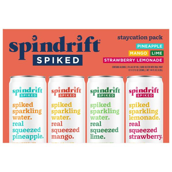 Spindrift Spiked Assorted Staycation Pack Sparkling Water Same-Day