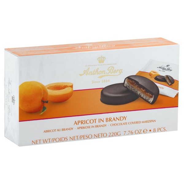 Anthon Berg Marzipan, Apricot in Brandy, Chocolate Covered (7.76 fl oz