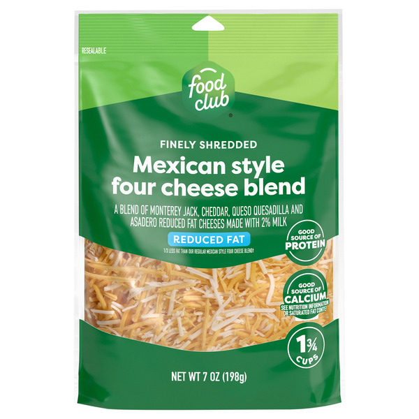 mlstoopidfoodページ Food Club Mexican Style Four Cheese Blend Reduced Fat Cheddar