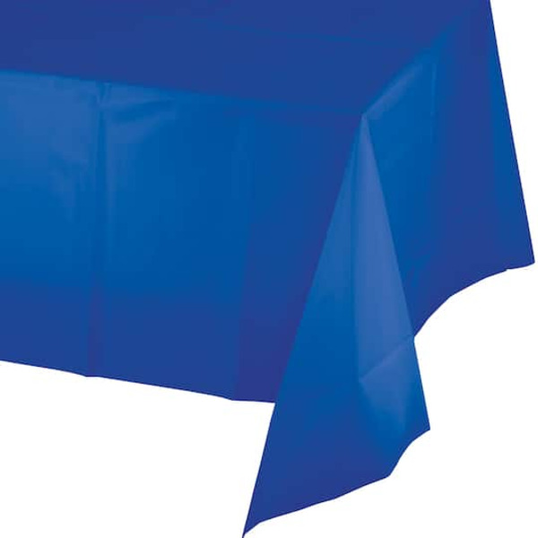 Touch of Color Tablecover, Plastic, Cobalt