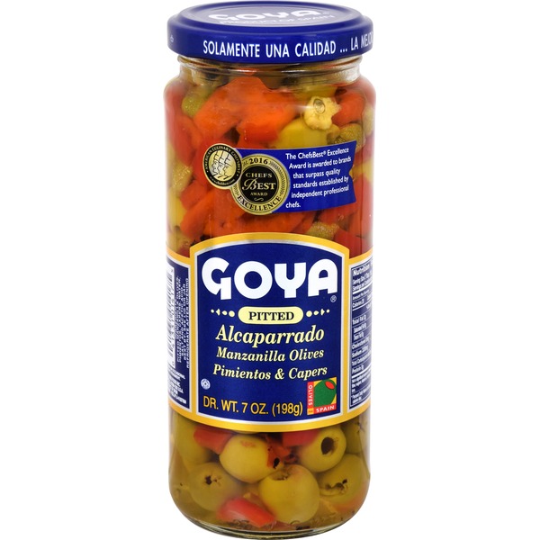 Goya Pitted Alcaparrado Manzanilla Olives, Pimientos & Capers (7 oz