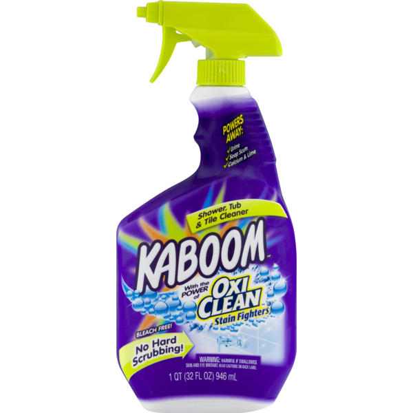 Kaboom with the Power of Oxi Clean Stain Fighters Shower, Tub & Tile Cleaner (32 fl oz) Instacart