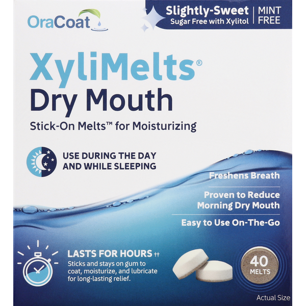 OraCoat StickOn Melts, Dry Mouth, SlightlySweet (40 each