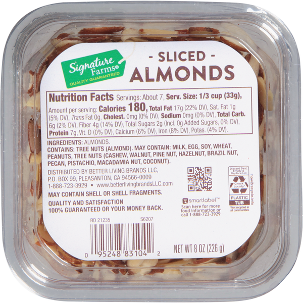 Signature Farms Almonds, Sliced