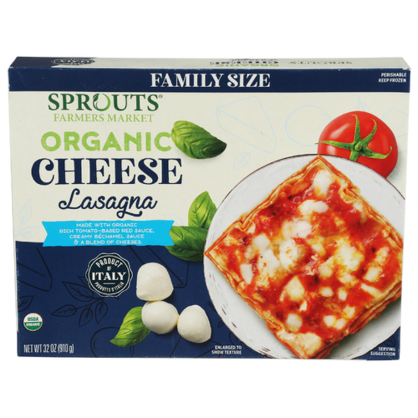 Sprouts Organic Family Size Cheese Lasagna