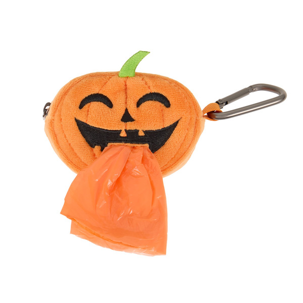 Top Paw Halloween Pumpkin Dog Poop Bag Dispenser - Orange