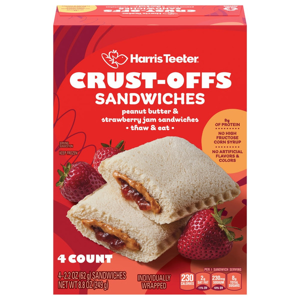 Harris Teeter Harris Teeter® Crust-Offs Peanut Butter & Strawberry Jam ...