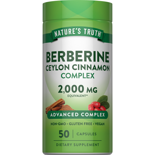 Nature's Truth Berberine Ceylon Cinnamon Complex 50 Capsules Same