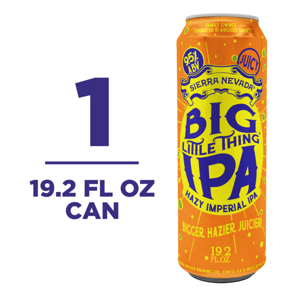 Sierra Nevada Big Little Thing Hazy Imperial IPA Craft Beer 19.2oz