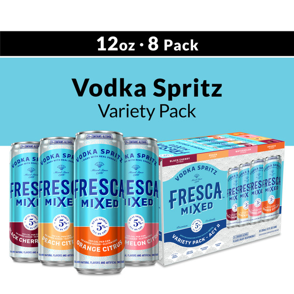 Fresca Mixed Vodka Spritz Canned Cocktail Variety Pack Act II Cans