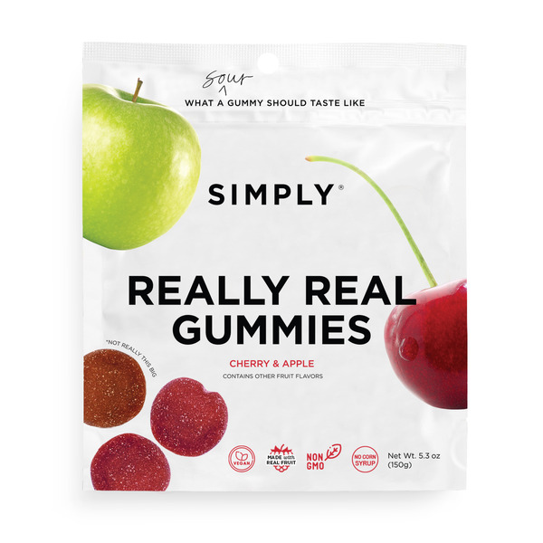 Simply Really Real Gummies, Cherry and Apple