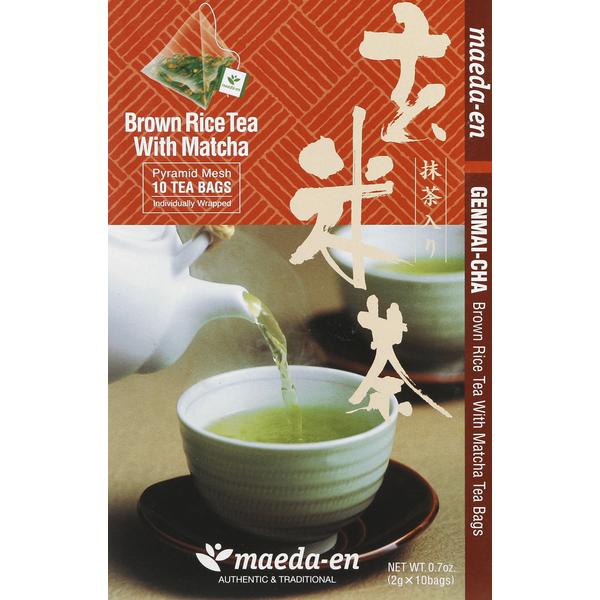 Maeda-en Brown Rice Tea, with Matcha, Genmai-cha