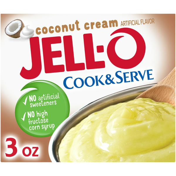 Jell-O Coconut Cream Pudding & Pie Filling Mix Same-Day Delivery