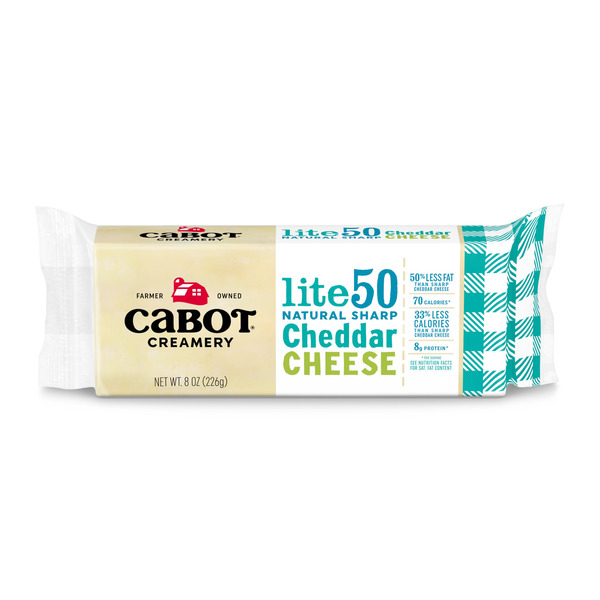 ノン エキスパート 450g Cabot Lite50 Sharp Cheddar Cheese Block, 8 oz Same-Day Delivery or
