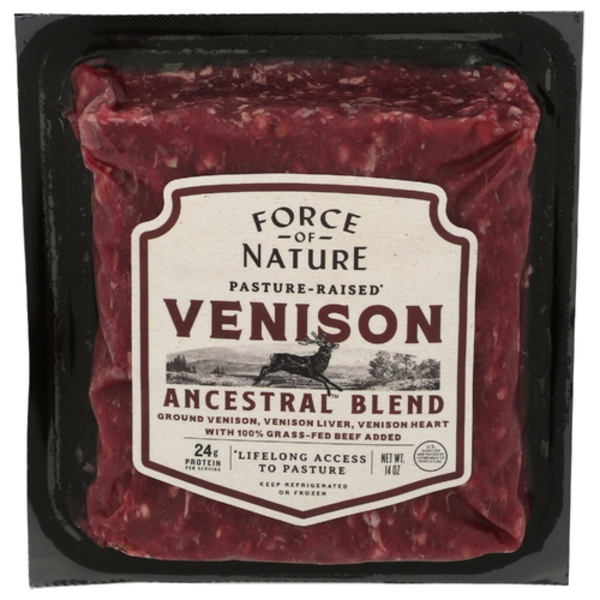 Force Of Nature Meats 100% Grass Fed Ancestral Blend Ground Venison