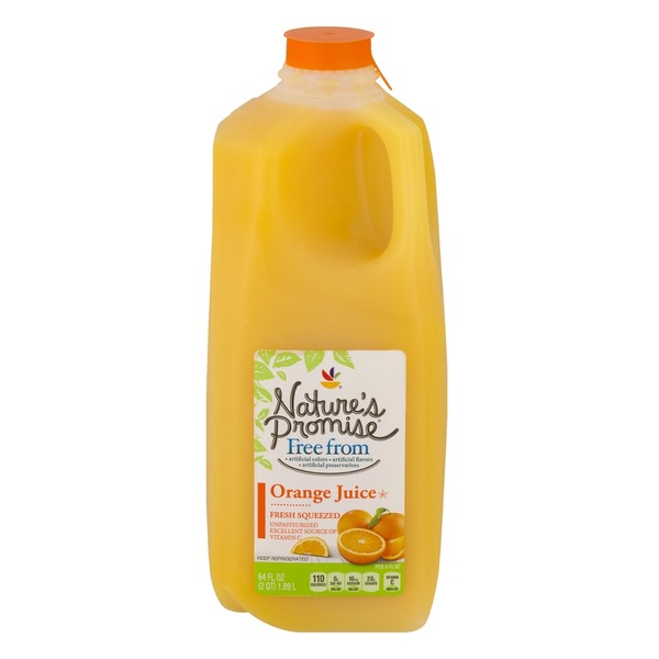 Nature's Promise Fresh Squeezed Orange Juice (64 fl oz) Instacart