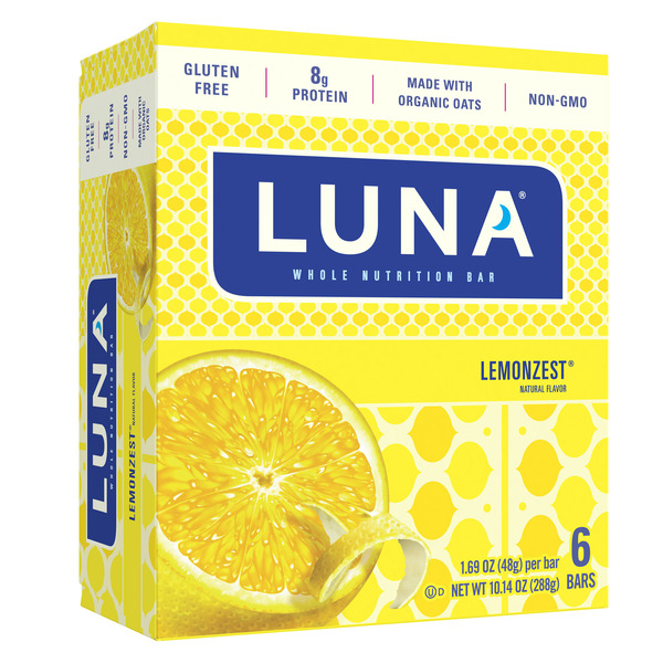 Luna Lemonzest Flavor Gluten Free Snack Bars Same-Day Delivery or
