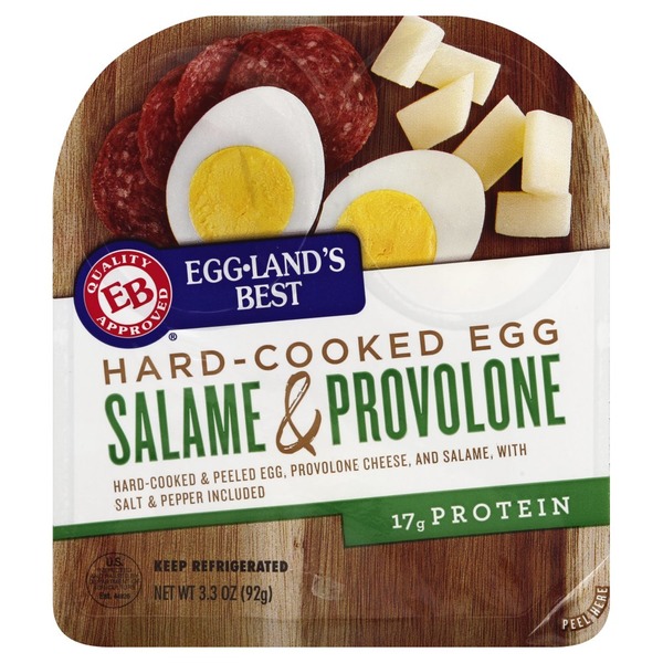 Eggland's Best HardCooked Egg, Salame & Provolone (3.3 oz) Instacart