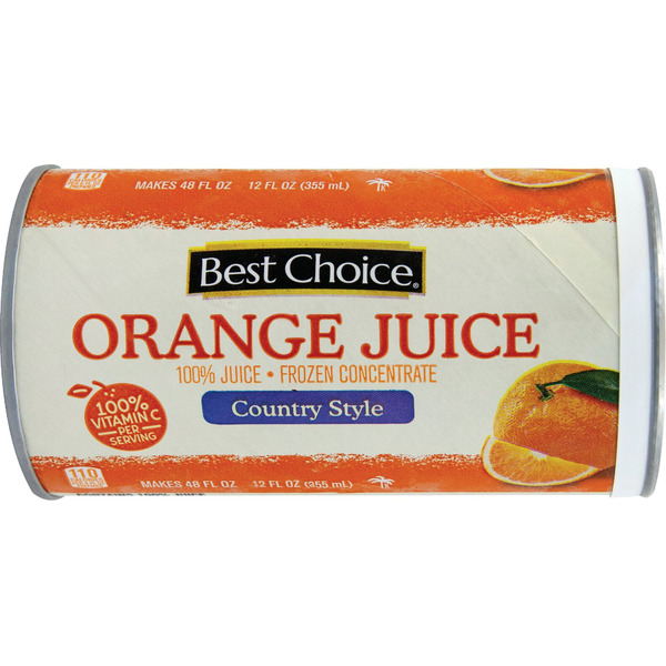Oranges Conc Best Choice FRZ CONC ORANGE JUICE COUNTRY STYLE Same-Day Delivery or ...