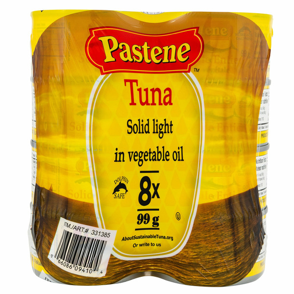 Pastene Solid Light Tuna In Vegetable Oil