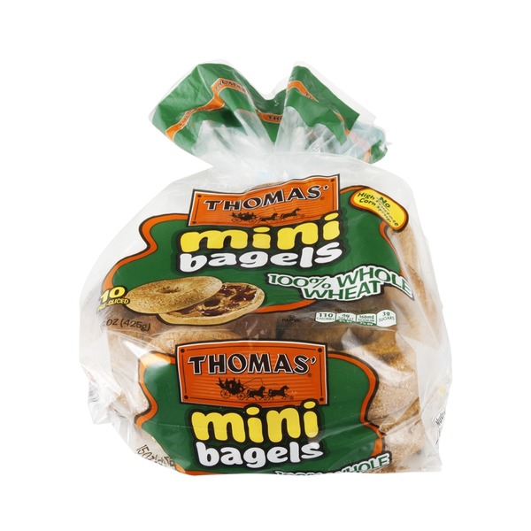 Thomas Mini Bagels 100 Whole Wheat (12 ct) from Safeway Instacart