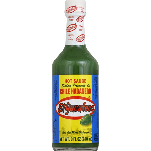 El Yucateco Hot Sauce, Green, Chile Habanero (8 oz) Instacart