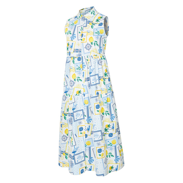 Serra Ladies Alex's Lemonade Stand Woven Dress, Blue, L