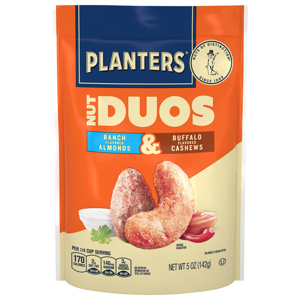 Planters Nut Duos Whole Ranch Flavored Almonds and Whole Buffalo
