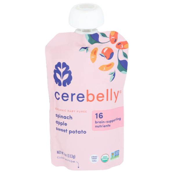 Cerebelly Inc Organic Spinach Apple Sweet Potato Baby Food Pouch