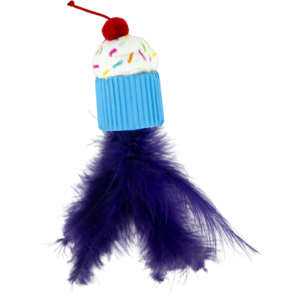 Play On Birthday Cupcake Cat Toy