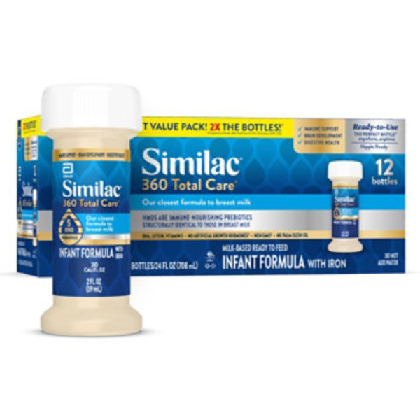 Similac Infant Formula with Iron, Milk-Based, Ready to Feed