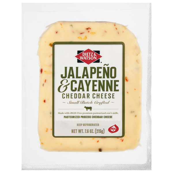 Dietz & Watson Jalapeno & Cayenne Cheddar Cheese Same-Day Delivery