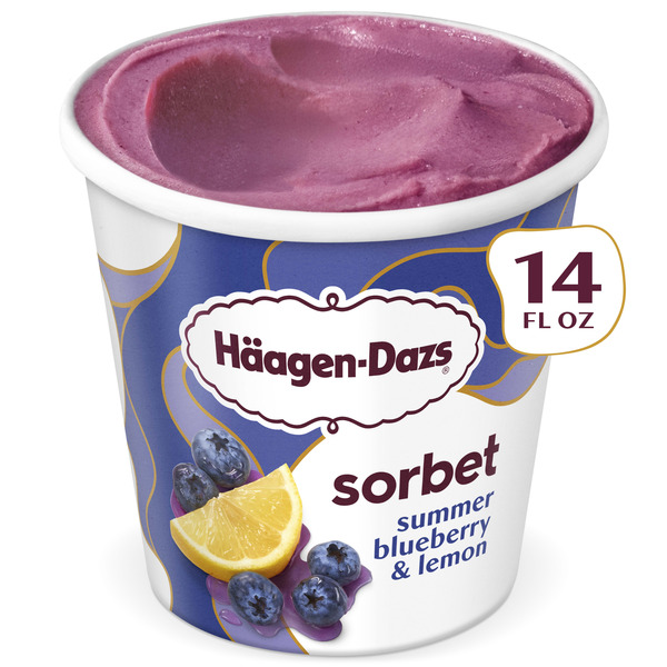 Haagen-Dazs Summer Blueberry And Lemon Sorbet