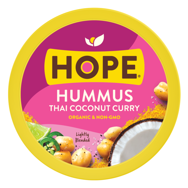 Hope Foods Thai Coconut Curry Organic Hummus Same-Day Delivery or