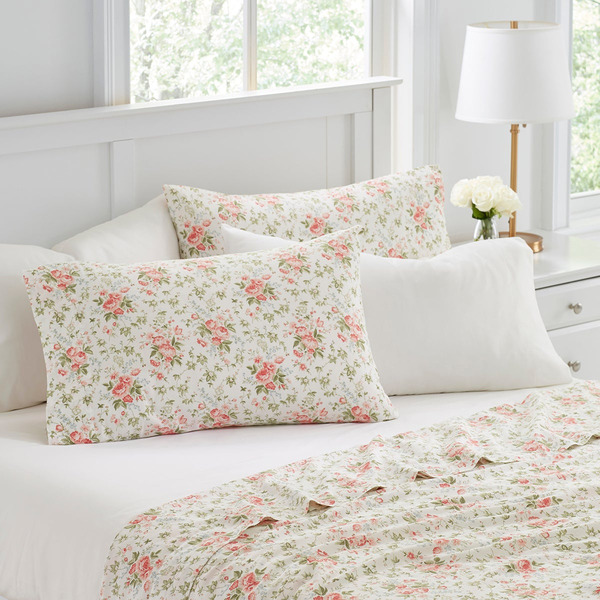 Laura Ashley Belle Sheet Set - Coral