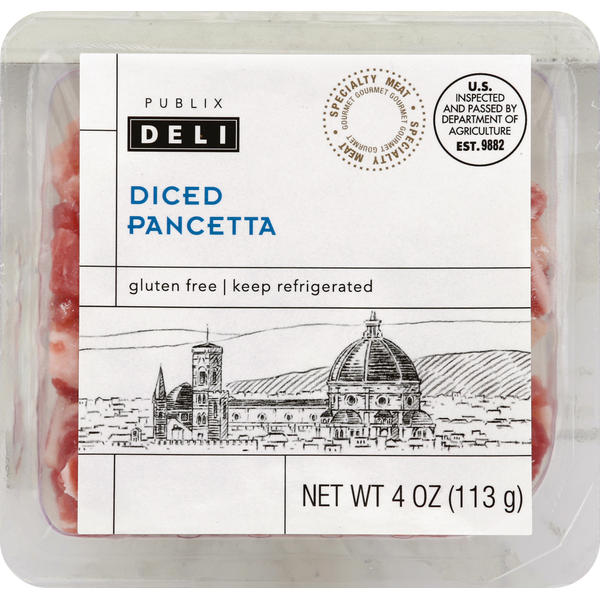 Publix Deli Pancetta, Diced (4 oz) Instacart