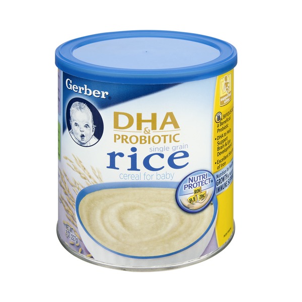 gerber dha probiotic rice
