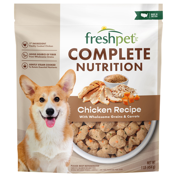 Freshpet Adult Complete Nutrition Chicken Recipe Dog Food