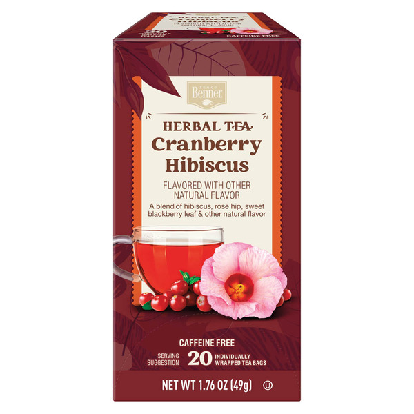 Benner Cranberry Hibiscus Herbal Tea Same-Day Delivery or Pickup