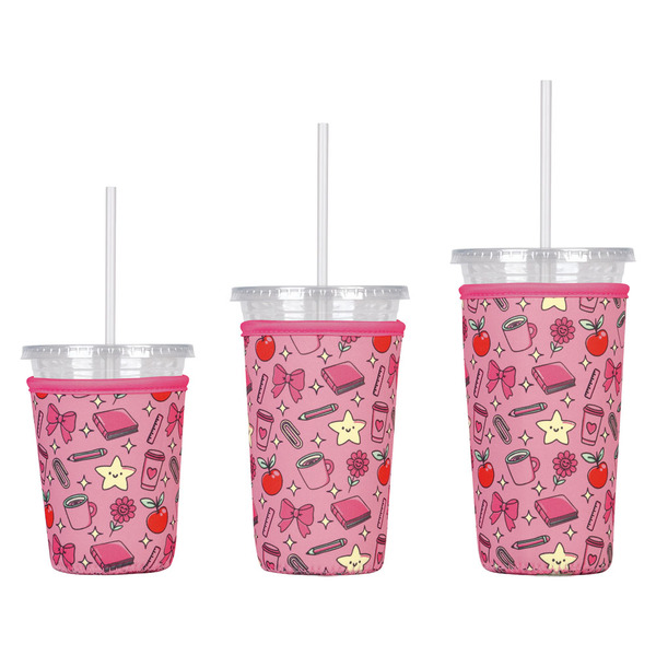 LIVE IN STYLE Pink Neoprene Drink Sleeve - 3pk Same-Day Delivery