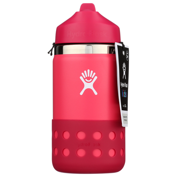 Hydro Flask 12 Oz Kids Wide Mouth Straw Cap And Boot Peony Same-Day  Delivery | Mollie Stone's Markets