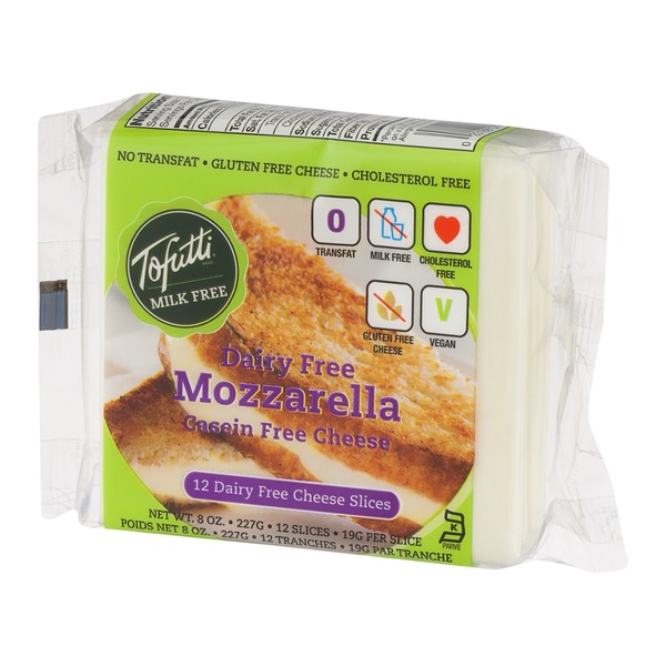 Tofutti Dairy Free Mozzarella Cheese Slices 12 CT (8 oz) from Plum