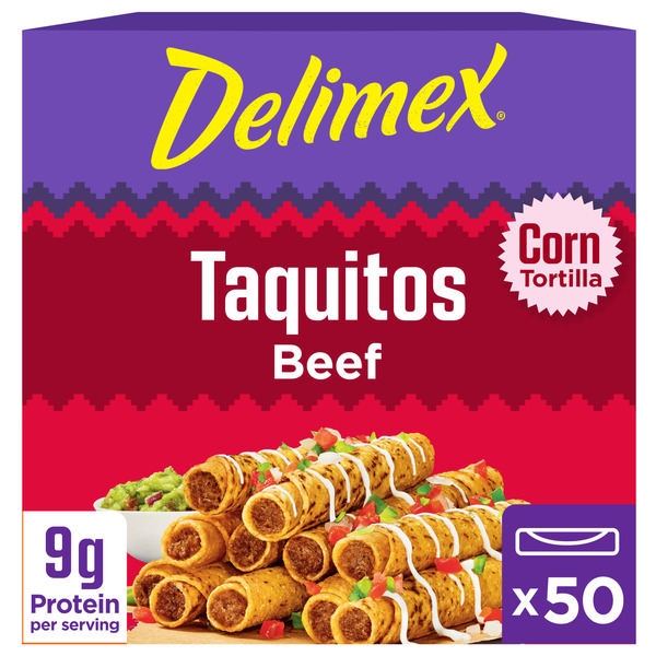 Delimex Beef Corn Taquitos Frozen Snacks