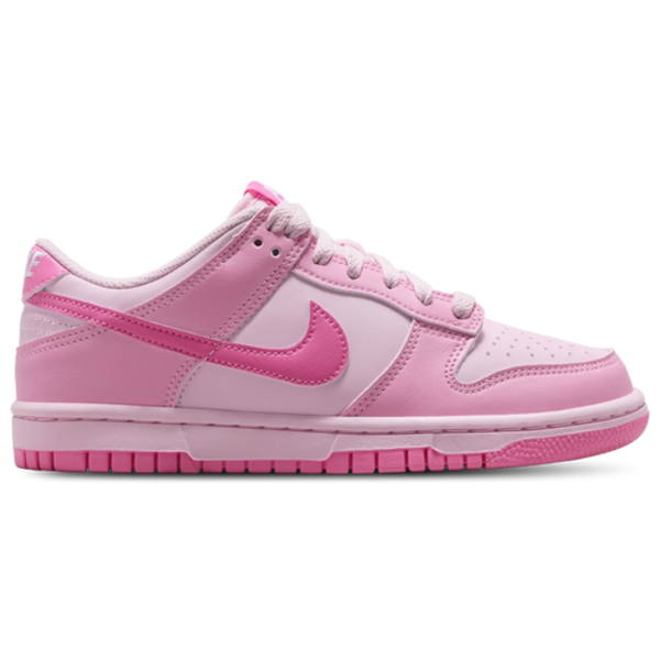 Nike Big Kids' Dunk Low Casual Shoes, Size 5 - Pink Rise/Pink Foam/White/Playful Pink
