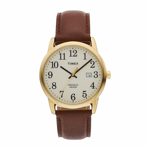Timex Men's Easy Reader Leather Watch - Brown