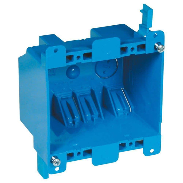 Carlon 2-gang 25 Cu. In. Electrical Pvc Old Work Electrical Switch And Outlet Box (b225r-upc)