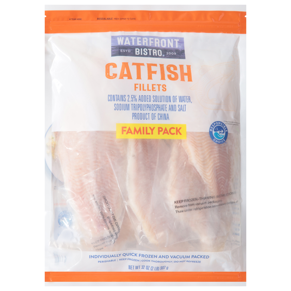 Waterfront Bistro Fillets, Catfish, Family Pack